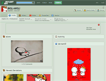 Tablet Screenshot of bigli-migli.deviantart.com