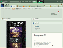 Tablet Screenshot of bydark.deviantart.com