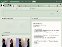 Tablet Screenshot of mixedbug.deviantart.com