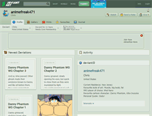 Tablet Screenshot of animefreak471.deviantart.com