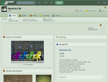 Tablet Screenshot of momma-cat.deviantart.com