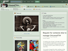 Tablet Screenshot of chicanosftw.deviantart.com