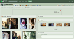 Desktop Screenshot of carpeemorteem.deviantart.com