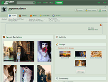 Tablet Screenshot of carpeemorteem.deviantart.com