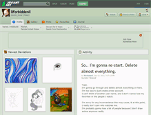 Tablet Screenshot of llforbiddenll.deviantart.com