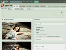 Tablet Screenshot of plasterlina.deviantart.com