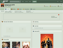 Tablet Screenshot of metalneck1979.deviantart.com