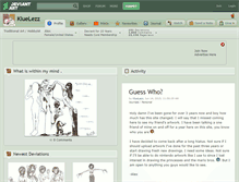 Tablet Screenshot of kluelezz.deviantart.com