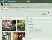 Tablet Screenshot of kitty-club.deviantart.com