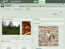 Tablet Screenshot of monmartr.deviantart.com
