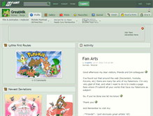 Tablet Screenshot of greatmik.deviantart.com