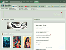 Tablet Screenshot of jasmiijn.deviantart.com