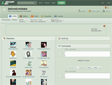 Tablet Screenshot of beloved-mistake.deviantart.com