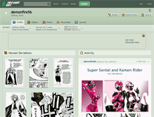 Tablet Screenshot of demonfire56.deviantart.com