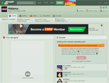 Tablet Screenshot of hiddenus.deviantart.com