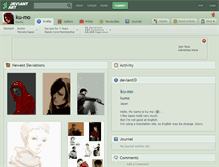 Tablet Screenshot of ku-mo.deviantart.com