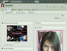 Tablet Screenshot of dreanazela.deviantart.com