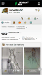 Mobile Screenshot of lunahawk1.deviantart.com