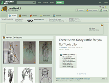 Tablet Screenshot of lunahawk1.deviantart.com