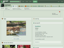 Tablet Screenshot of brainlack.deviantart.com