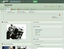 Tablet Screenshot of neuromute.deviantart.com