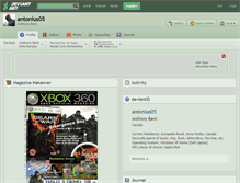 Tablet Screenshot of antonius05.deviantart.com
