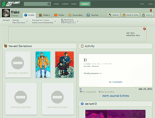 Tablet Screenshot of frake.deviantart.com