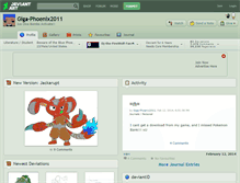 Tablet Screenshot of giga-phoenix2011.deviantart.com