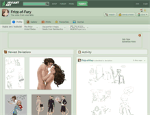 Tablet Screenshot of frizz-of-fury.deviantart.com