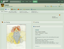 Tablet Screenshot of lionor.deviantart.com