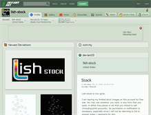 Tablet Screenshot of lish-stock.deviantart.com