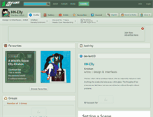 Tablet Screenshot of hn-elly.deviantart.com