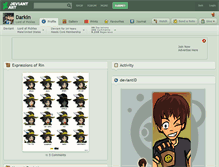 Tablet Screenshot of darkin.deviantart.com