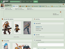 Tablet Screenshot of anshon13.deviantart.com
