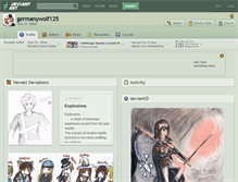 Tablet Screenshot of germanywolf125.deviantart.com