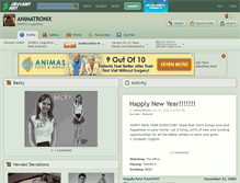 Tablet Screenshot of animatronix.deviantart.com