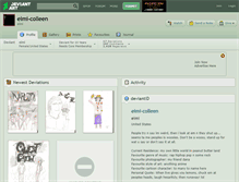 Tablet Screenshot of eimi-colleen.deviantart.com