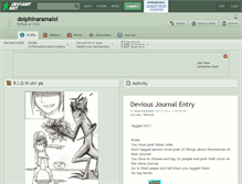 Tablet Screenshot of dolphinaramalol.deviantart.com