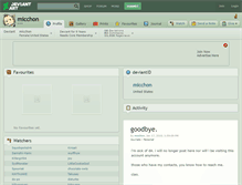 Tablet Screenshot of micchon.deviantart.com