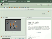 Tablet Screenshot of girluver5.deviantart.com