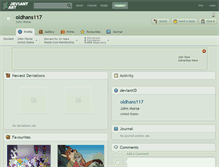 Tablet Screenshot of oldhans117.deviantart.com