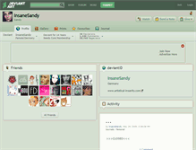 Tablet Screenshot of insanesandy.deviantart.com