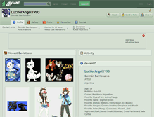 Tablet Screenshot of luciferangel1990.deviantart.com