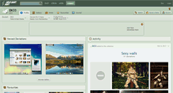 Desktop Screenshot of dk33.deviantart.com