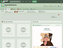 Tablet Screenshot of hazardgallantmon.deviantart.com