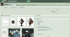 Desktop Screenshot of number--13.deviantart.com