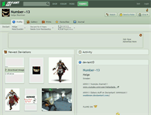 Tablet Screenshot of number--13.deviantart.com