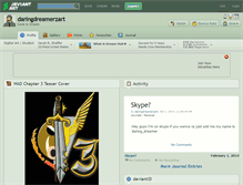 Tablet Screenshot of daringdreamerzart.deviantart.com