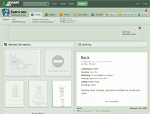Tablet Screenshot of kaaru-san.deviantart.com