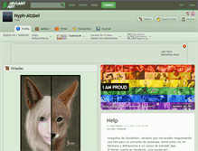 Tablet Screenshot of nyph-atzbel.deviantart.com